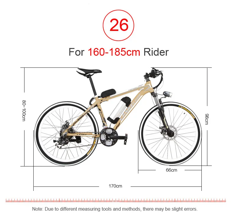 Perfect MX3.8 21 Speed, 26 inches*1.95, 36/48V, 240W, Aluminum Alloy Frame, Electric Bicycle, Mountain Bike, Strong Power. 7