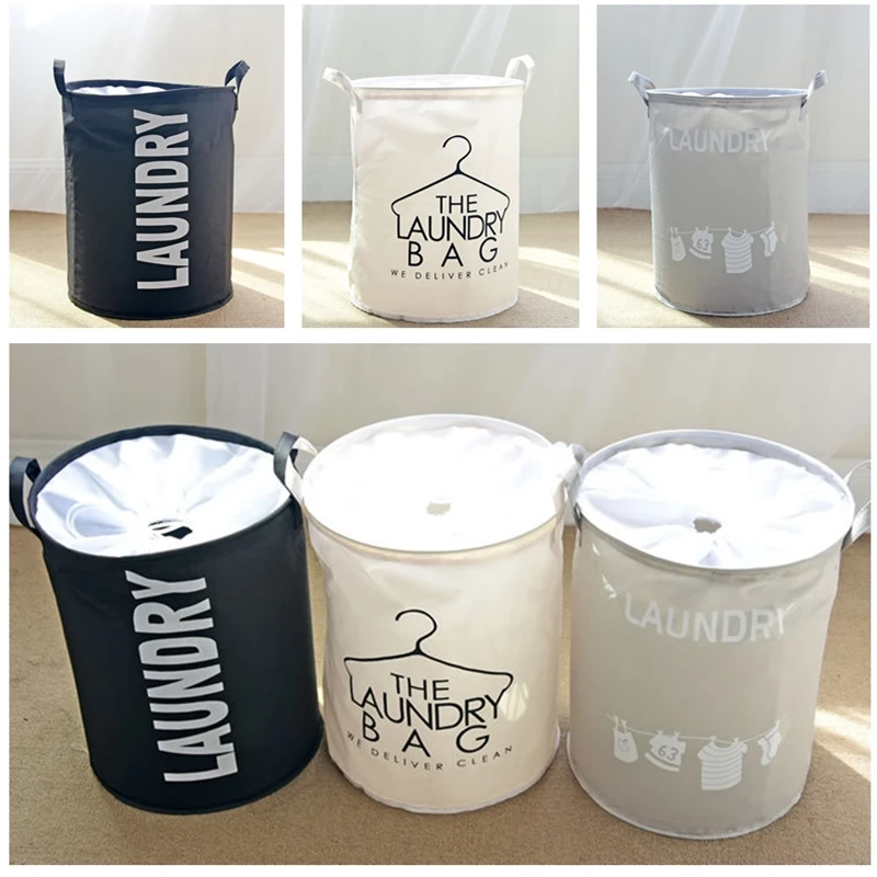 LRAOZOYM سلة الغسيل تخزين الرباط أكياس اللعب الملابس المنظم سعة كبيرة حقيبة الغسيل مع مقابض 45*35 CM LR213 LRAOZOYM سلة الغسيل تخزين الرباط أكياس اللعب الملابس المنظم سعة كبيرة حقيبة الغسيل مع مقابض 45*35 CM LR213