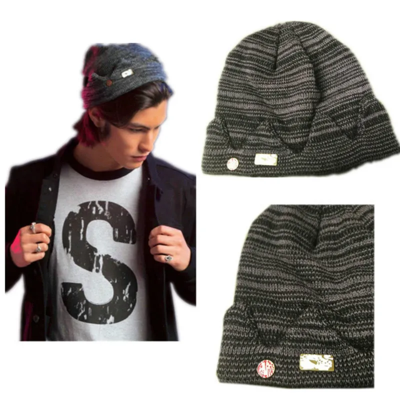 

Hot Sale Hot Movie Riverdale Jughead Jones Cosplay Costume Beanie Cap Knitted Hat Cosplay Props Christmas Gift