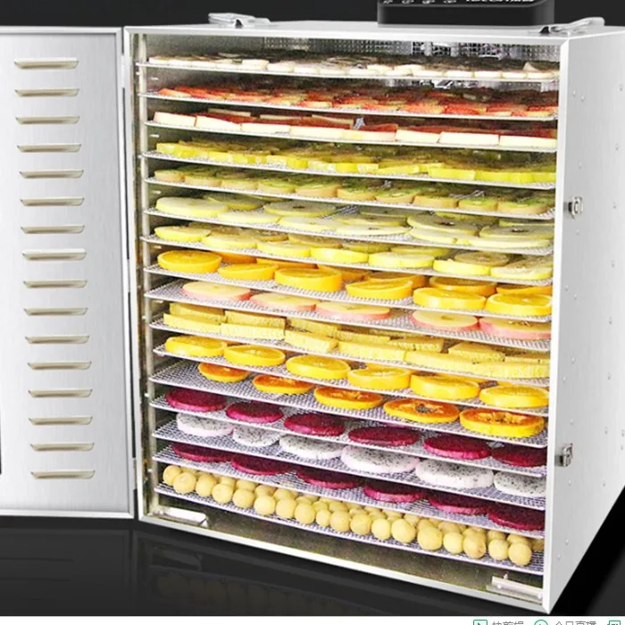 

16 layers Large fruit air dryer 29-73 degree adjustable temperature electric dehydrator meat food dehydration machine case