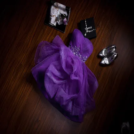 Сексуальные платья без бретелек для подружки невесты короткое белое/фиолетовое/синее гофрированное свадебное платье в деловом стиле для вечеринки элегантное ТРАПЕЦИЕВИДНОЕ банкетное платье - Цвет: Dark Purple