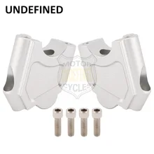 1 пара CNC серебряные аксессуары для мотоциклов Руль стояк движется бар вверх для BMW F650GS 2008-2012 F700GS 2013- неопределенных