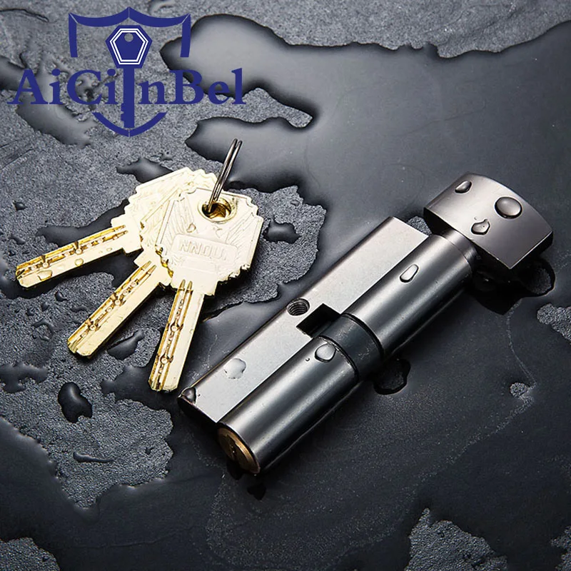 Size 70mm Cylinder Door Hardware Security Locks Brass Cylinder Double