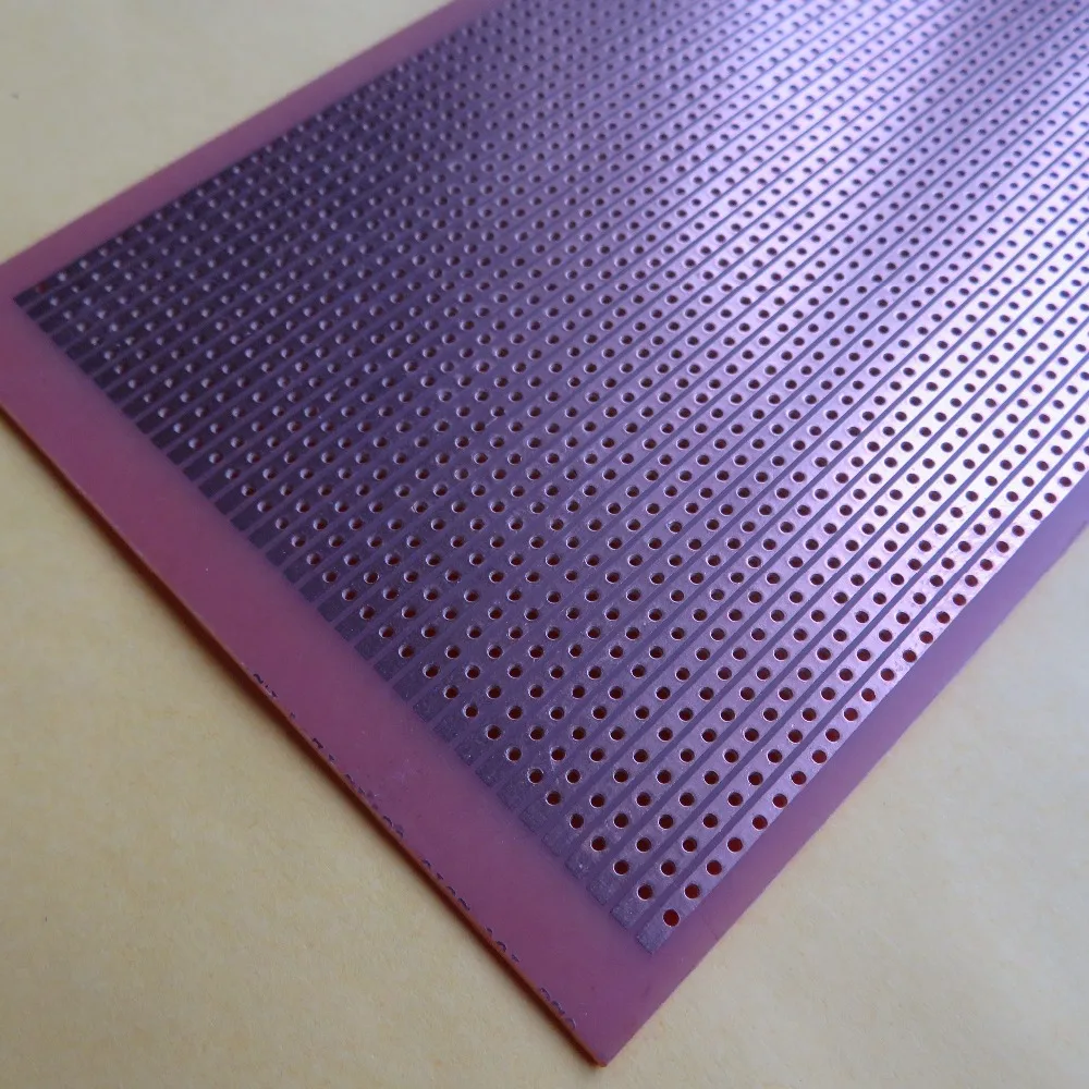 

10x25cm joint holes universal Stripboard Veroboard Board Single Side experiment circuit board PCB Platine lochraster breadboard