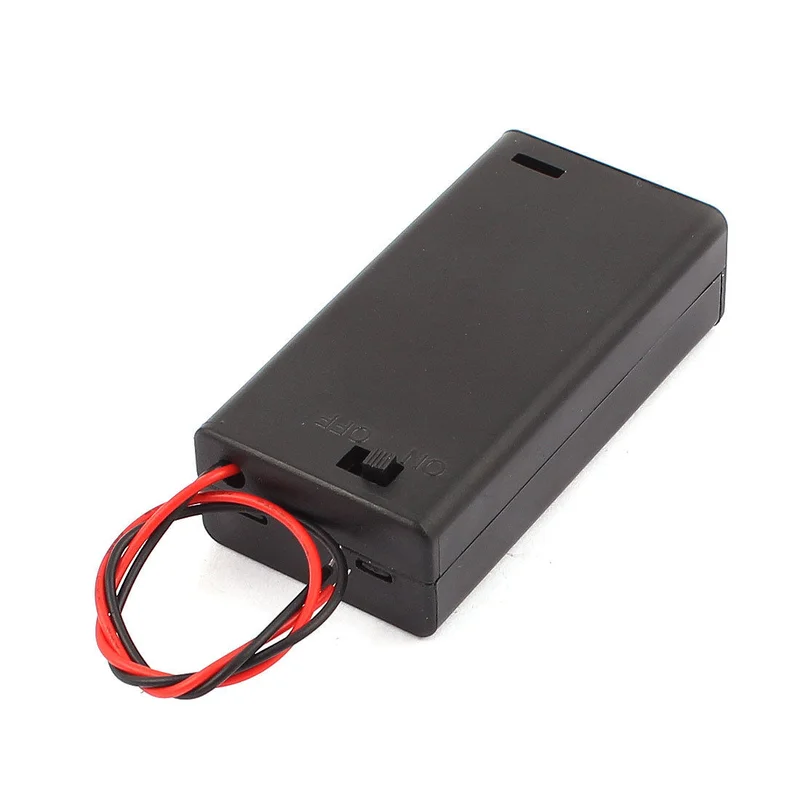 2X1 5 V AA держатель батареи пластиковый чехол для хранения вкл/выкл переключатель с