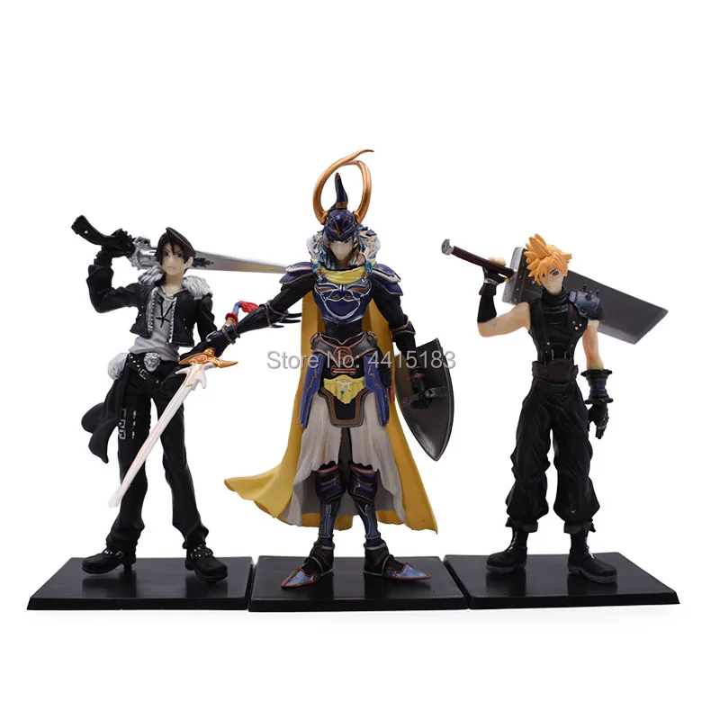 5 pcs/set Anime Final Fantasy Cloud Warrior of Light PVC Action Figure Doll Collectible Model Toy Christmas Gift For Children