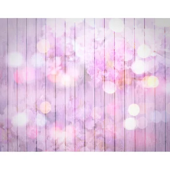 

Neon Bokeh Lights Colorful Wood backdrops Vinyl cloth High quality Computer printed wedding Backgrounds for sale