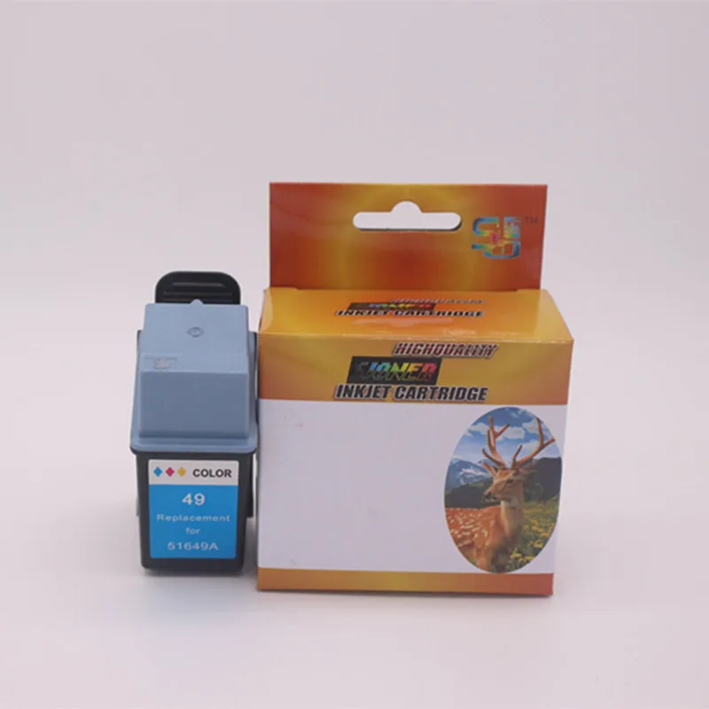 Free shipping high quality remanufactured 51649AE for hp 49 ink cartridge-in Ink Cartridges from