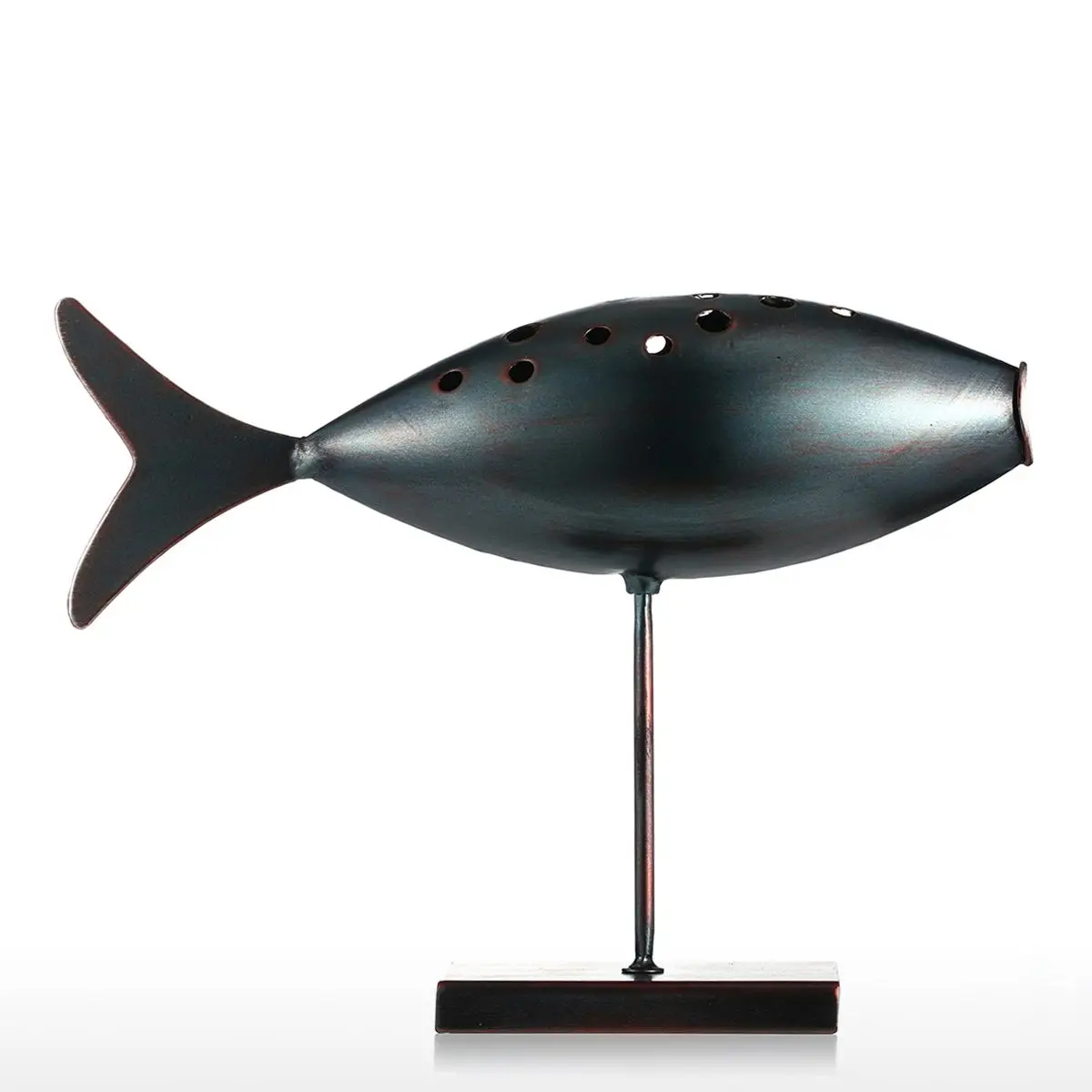 Tooarts Submarine Fish Figurine 3 Style Metal Figurine Post Modern Sculpture Art Fish Craft Gift Home Decoration Accessories Tooarts Submarine Fish Figurine 3 Style Metal Figurine Post Modern Sculpture Art Fish Craft Gift Home Decoration Accessories