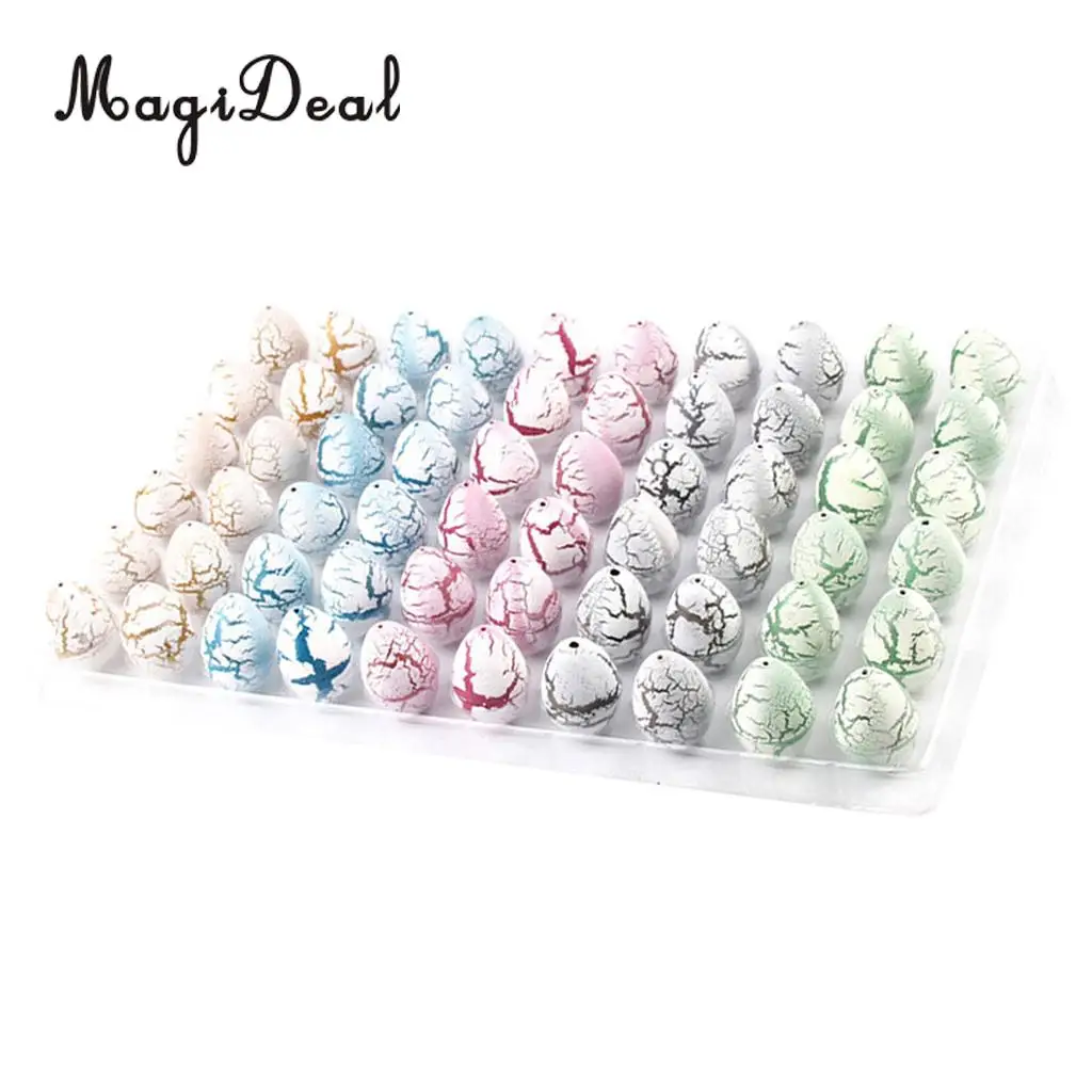 MagiDeal 60Pcs/Lot White Magic Add Water Dinosaur Hatching Dino Growing Eggs for Kids Funny Toy Birthday Xmas Gift 2x3cm
