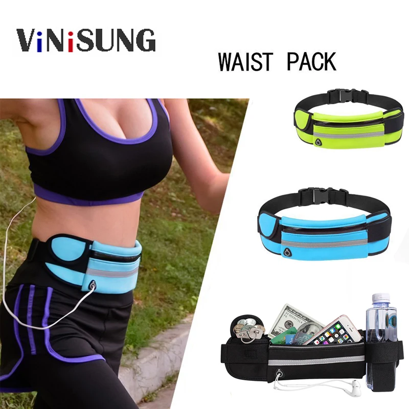 

Outdoor Running Waist Bag Waterproof Mobile Phone Bag Jogging Belt Belly Bags Women Gym Fitness Bag Lady Sport Accessories