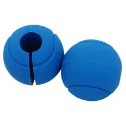 1 пара Тяжёлая атлетика силиконовые Глобусы сцепление штангу синий мяч в 2.8 см Внутренняя Диаметр Штыри домашний спортзал Фитнес