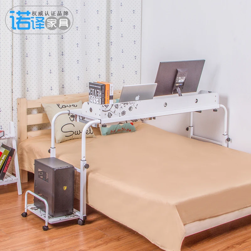 Double Lazy Laptop Desk Desktop Mobile Home Across The Bed With A