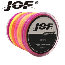 JOF плетеная рыболовная леска 150 м супер крепкая ПЭ плетеная рыболовная леска 4 StrandsPesca Рыболовная Снасть рыболовный инструмент