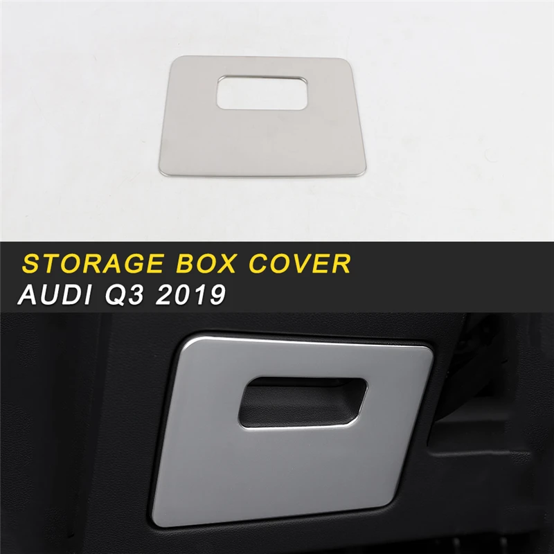 

Driver Storage Organizing Box Case Frame Cover Trim Sticker Interior Accessories for Audi Q3 2019 Car Styling
