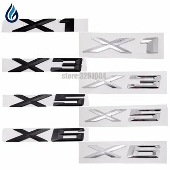 

Car Tail letter Emblem Badge Sticker Car Styling For BMW X1 X3 X5 X6 E83 F25 F15 F16 F85 F48 E53 E70 E71 E84 E46 E39 E90 E60 F10