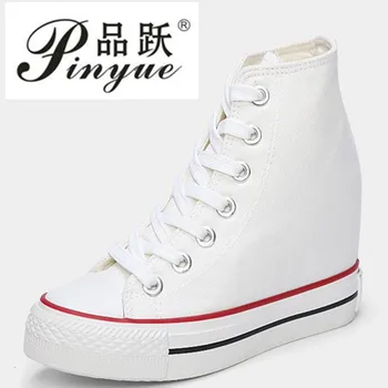

Superstar High Top Canvas Women Shoes Espadrilles Spring Autumn Women's Wedges Shoes Lace Up Casual Shoes Sapatilha