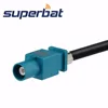 Superbat Universal Fakra Male Plug to Jack Female Aerial Antenna DAB + Splitter Adapter SMB Car Radio ► Photo 3/4