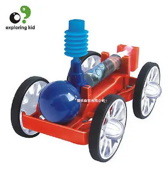 

exploring kid creat toy scientific experiment game model gas Compressor air car 1set