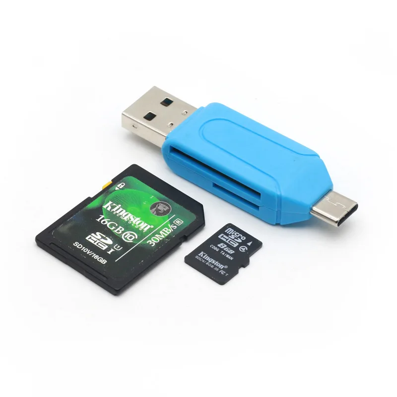 FFFAS 2 в 1 Многофункциональный USB2.0 USB SD TF кард ридер и тип c OTG кабель адаптер для huawei
