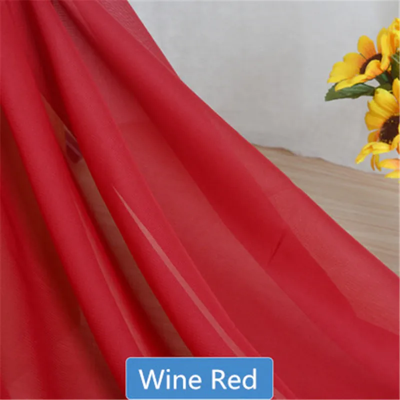 100*150 см летняя трендовая разноцветная шифоновая ткань в китайском стиле с напечатанными накладками и подкладами для женского платья домашний текстиль - Цвет: wine red