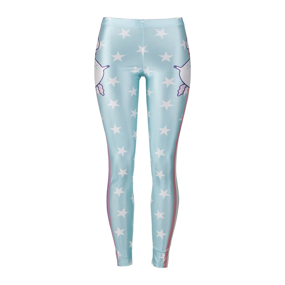 Digital Print Star Rainbow Unicorn Leggings Woman Pants 20 Digital Print Star Rainbow Unicorn Leggings Woman Pants -Unicorn Fashion