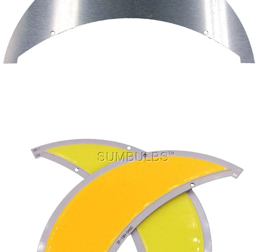 180MM 50W Moonshaped COB Lamp Moon LED Light DC 12-14V Warm White Cold White DIY COB Lighting Bulb (7)
