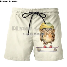 PLstar Космос животное птица Красочные Птицы Лето мультфильм стиль новые мужские шорты печать 3d шорты плюс размер drop Прямая