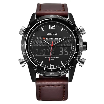 

XINEW Analog Digital Watches Men luxury brand Original Sports Military Watch Relojes Lujo Marcas Men Date Week Alarm Stopwatch