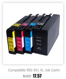 3 комплекта 950XL совместимый для hp 950XL hp 950 чернильный картридж для hp Officejet Pro 8600 8610 8615 8620 8630 8625 8660 8680 принтер