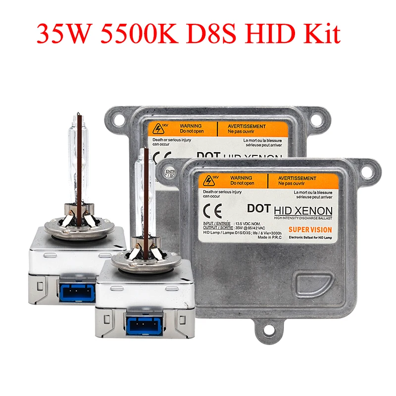 SKYJOYCE Wholesale Original D8S Xenon Kit 35W D8S HID Xenon Kit Fast Bright 5500K D8S Car Headlight Bulb 35W OEM HID Ballast Kit (2)