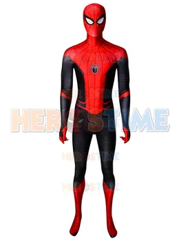 

Far From Home Spiderman Costume 3D Printed Spandex Spider-Man Superhero Costume Cosplay Zentai Suit For Adult/Kids /Custom Made