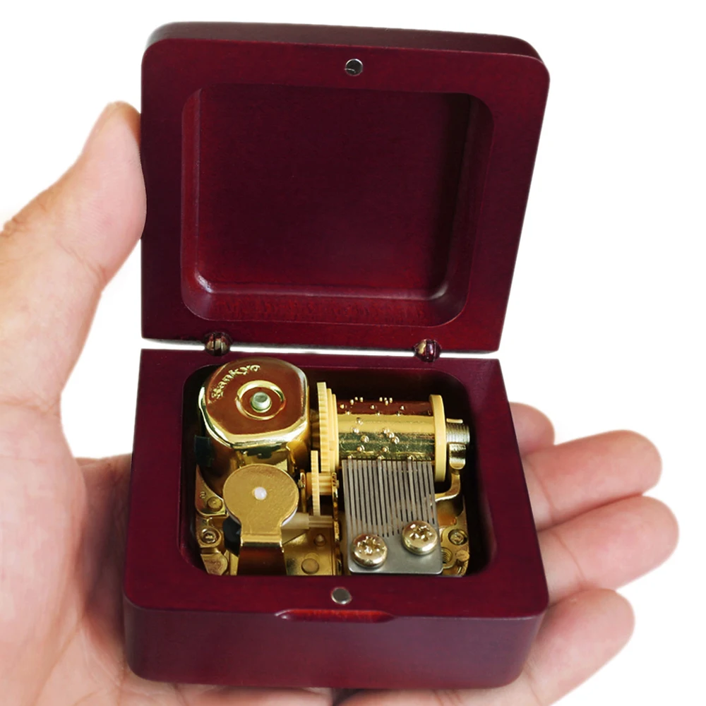Sinzyo Handmade Wooden Elfen lied Music Box Birthday Gift For Christmas