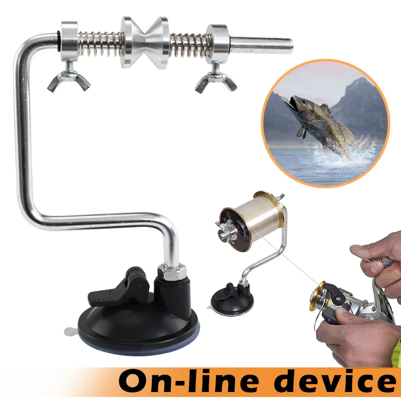 

Fishing Line Winder Reel Aluminum Spool Spooler with Portable Holder for Fishing XR-Hot