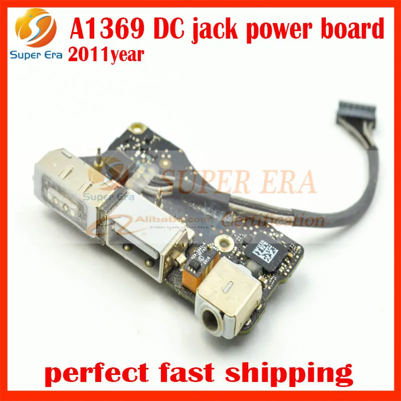 

perfect Original Used for Apple MacBook Air 13" A1369 Mid 2011 Year power I/O Board Audio DC-IN Jack Board 922-9963 820-3057-A