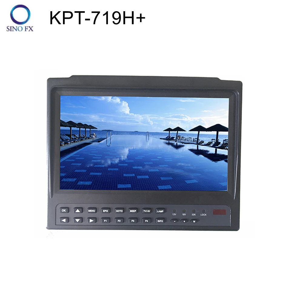 7 дюймовый ЖК экран KPT 719H + AHD DVB S2 спутниковый finder 1080p satfinder метр и монитор с AHD/HDIM/AV