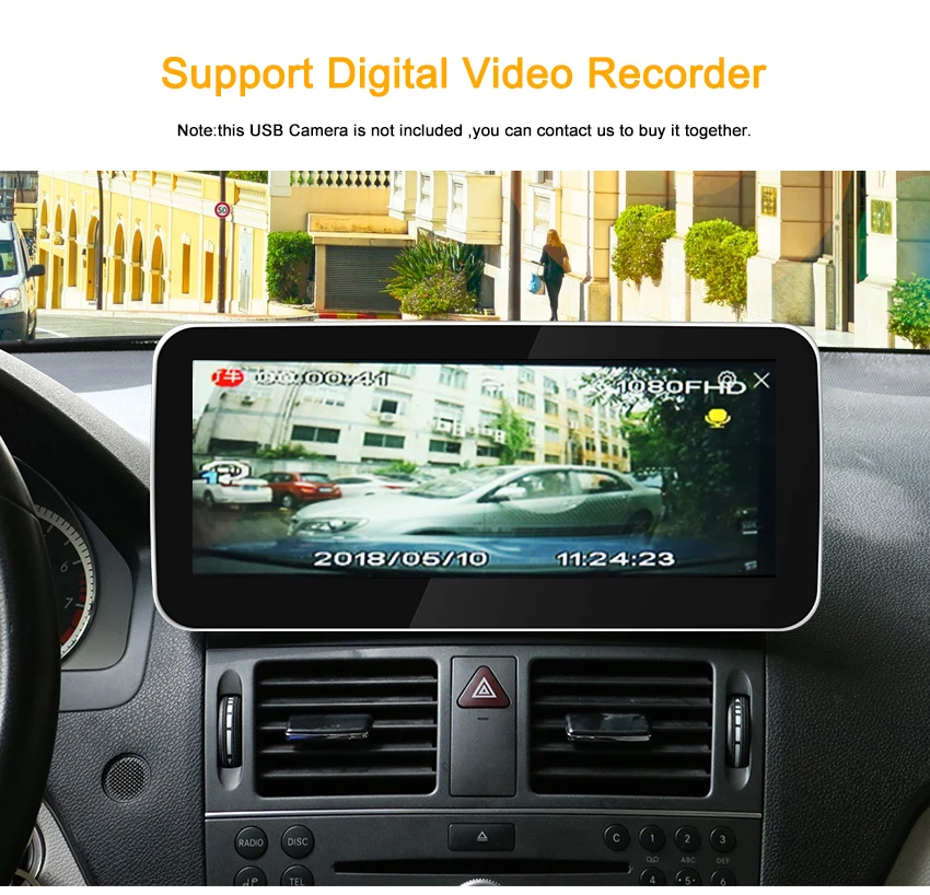 Flash Deal Koason10.25inch Android 8.1 Car Multimedia player audio stereo GPS Navigation for Mercedes Benz C Class W204 S204/CLK 2008-2010 15