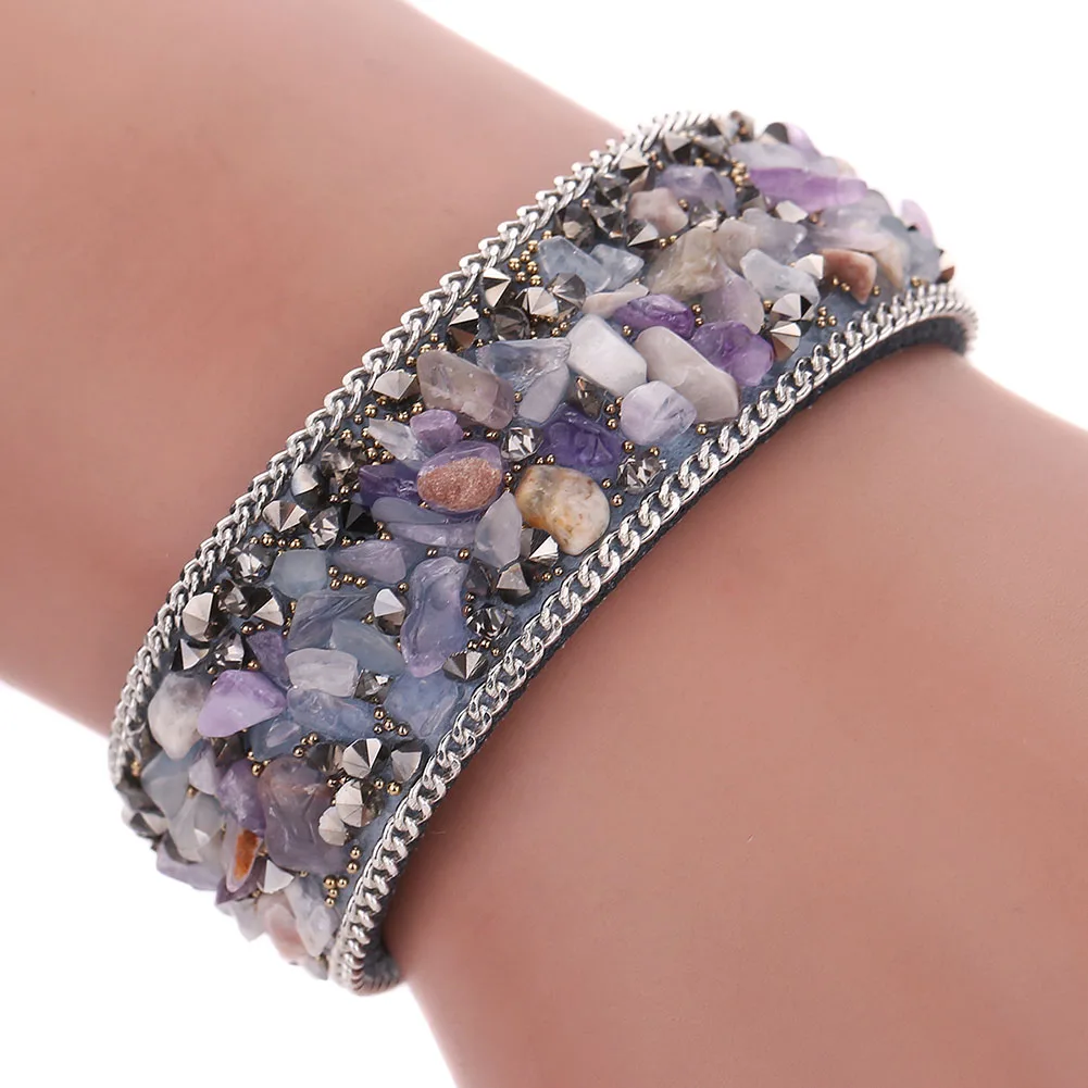 Женский широкий Бархатный Браслет CX17 с кристаллами|bracelet wrap|hand chain jewelryhand |