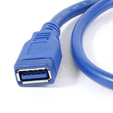 WSFS Горячая 50 см 2" Передача данных USB 3,0 мужчин и женщин удлинитель синий