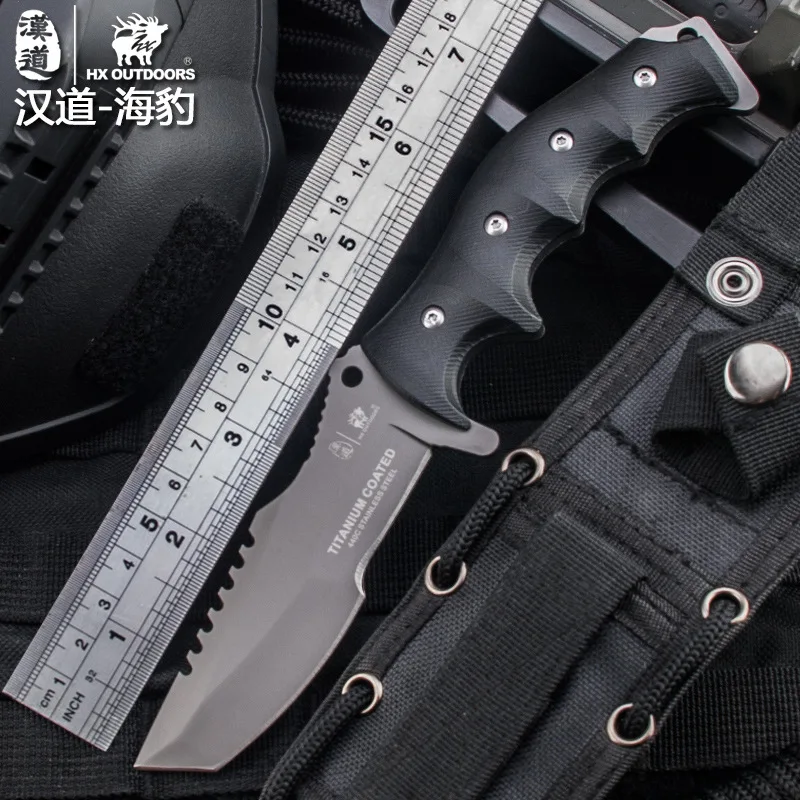 HX открытый 440C Клинок K10 ручка фиксированный нож KYDEX футляр для выживания на