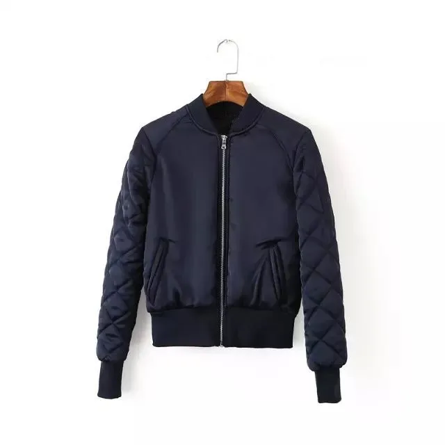 2018 Spring Winter Bomber Jacket Women Aviator Jacket Army Green Baseball Jackets Chaquetas Mujer Jaqueta Feminina Coat Women