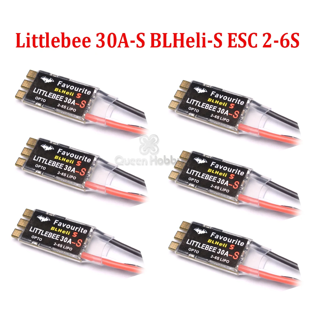 Mini LittleBee 30A-S ESC 30A BLHeli_S 2-6S OPTO поддерживает Multishot Oneshot42 OneShot125 для Martian II IV 220 мм Nova 235 |