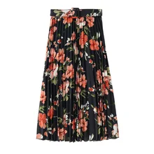 Faldas Mujer юбки женские s Европа ампир полиэстер хлопок и Америка настоящий стиль женские плиссированные богемный пояс юбка