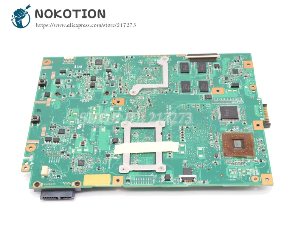 NOKOTION материнская плата для ноутбука Asus K52DR K52DE K52D основная плата DDR3 Бесплатная Процессор HD5740 60-NZRMB1000-D16