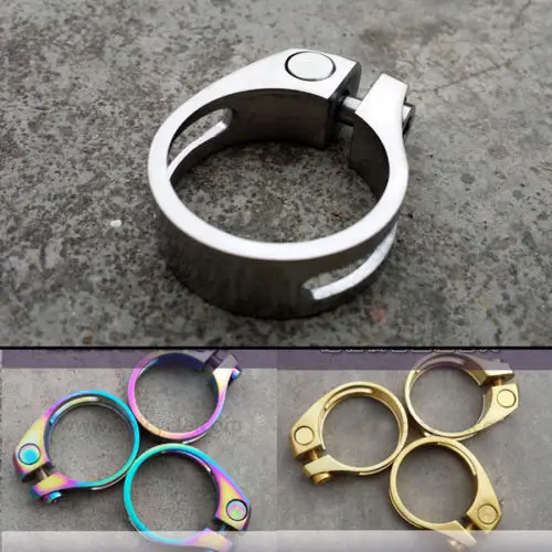 

31.8 / 34.9mm Bicycle Bike Titanium Seatpost Holder Clip Ti Seat Post Clamp