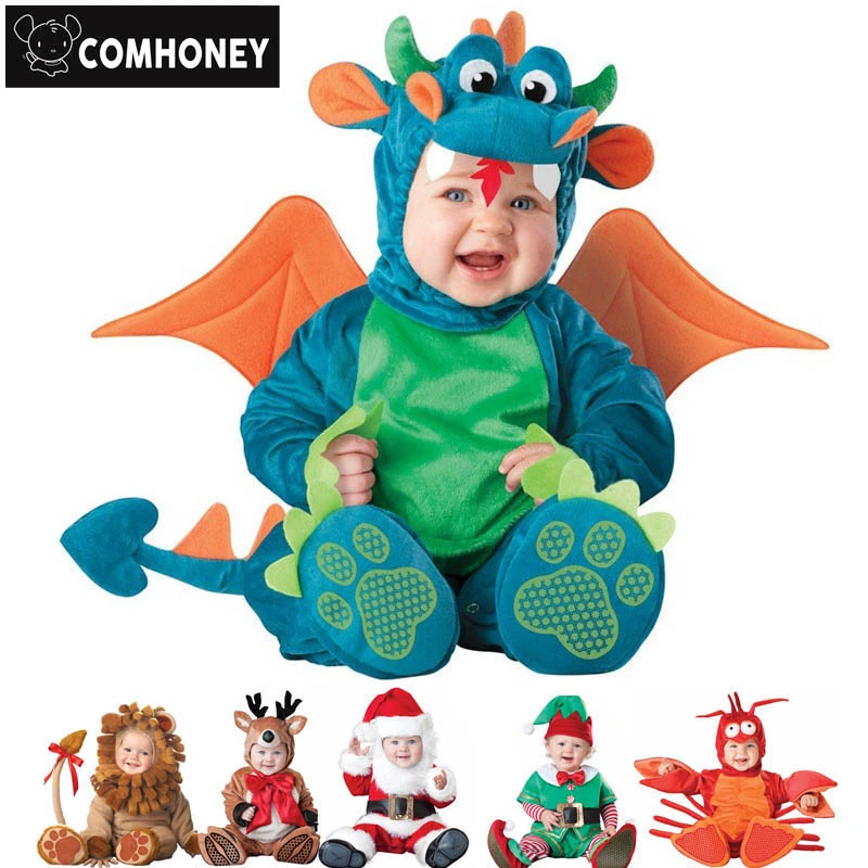 Baby Rompers Newborn Bebe Clothes Animal Pirate Dinosaur Penguin Santa Claus Carnival Christmas Elf Halloween Costume For Kids Baby Rompers Newborn Newborn Bebebaby Rompers Aliexpress