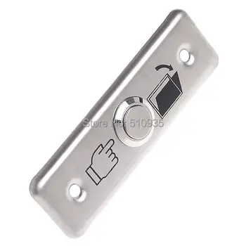

Free Shipping 10Pcs/Lot CJ-DB802 Durable Stainless Steel Door Exit Push Release Button Switch for Access Control