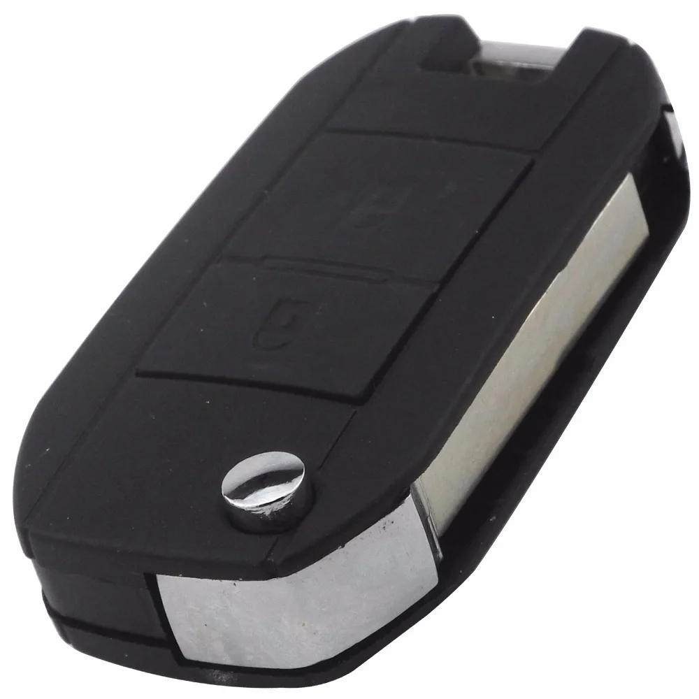 

jingyuqin Flip Folding Key Shell VA2 Fob Refit for Peugeot 207 307 407 507 607 Citroen C1 C2 C3 Pluriel C4 C5 C8 Xsara Picasso