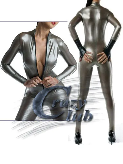 

Crazy club_Latex Catsuit Clothes Female latex leotard luxurious latex plus size latex corset rubber fetish costume Fast Delivery