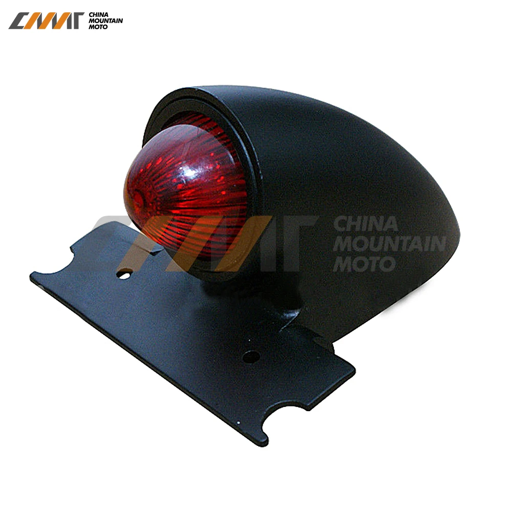 

Black Sparto Retro Style Tail Brake Light Lamp case for Harley Bobber Chopper Custom
